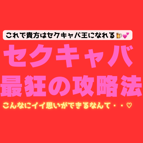 【セクキャバ最狂の攻略法♡】認識を操れ！ドリンクを入れてないのに嬢に鬼モテ♡初めて行く店なのに1番人気の嬢を席に付けてもらえる！読めば貴方はセクキャバ王！♡♡