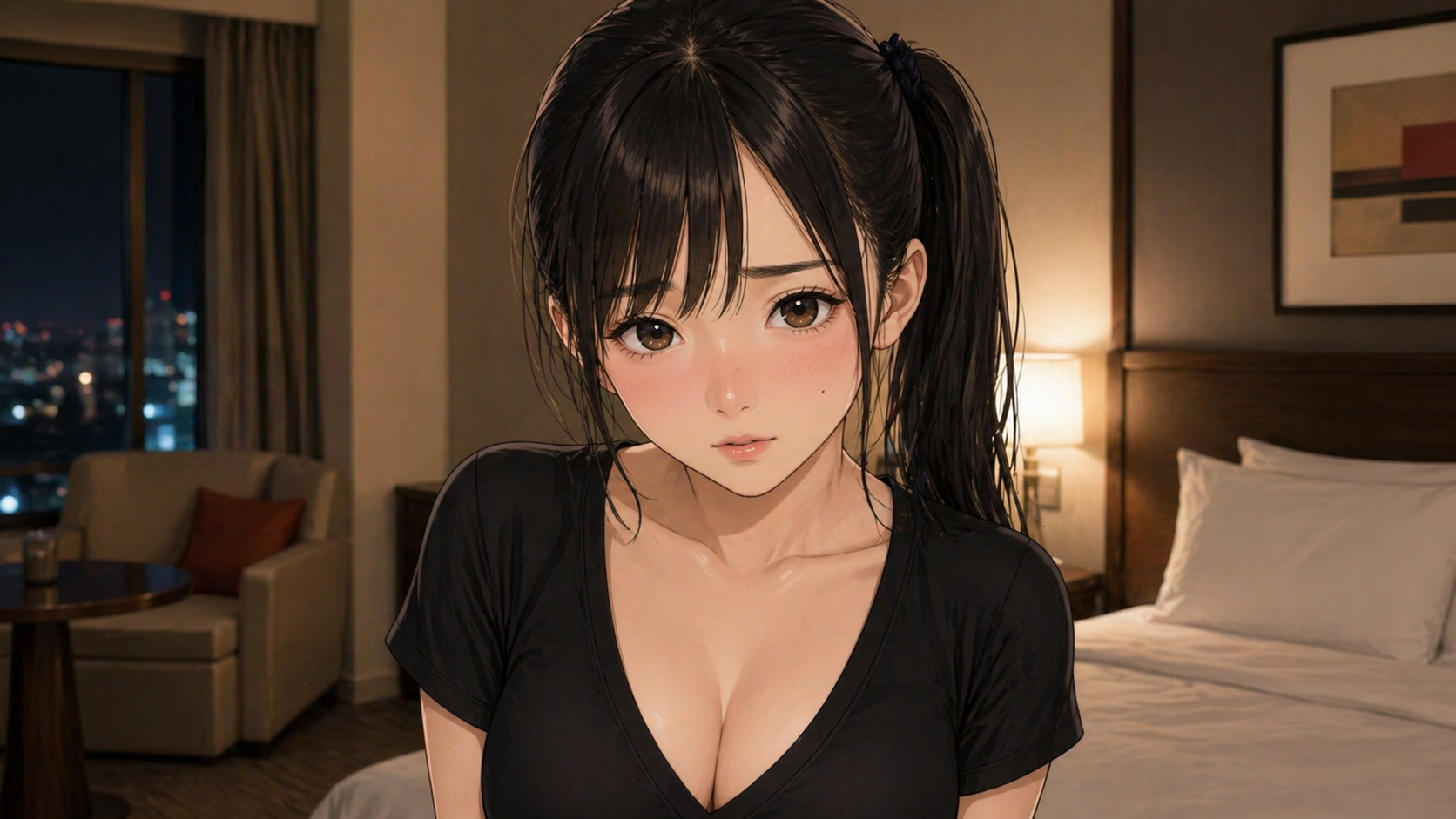 【池袋サティアンまーと】反応良い剛毛おマ〇コ持ちの爆乳JDちゃんとロハNNハメ撮りしてきました
